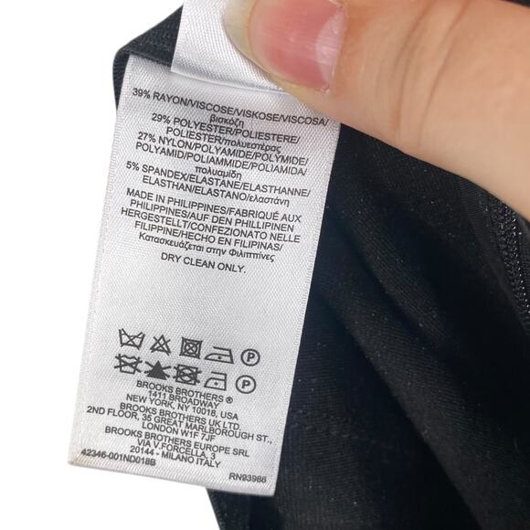 Brooks Brothers Charcoal Gray Black Leopard Print Ponte Pants SZ 14 - Picture 8 of 8